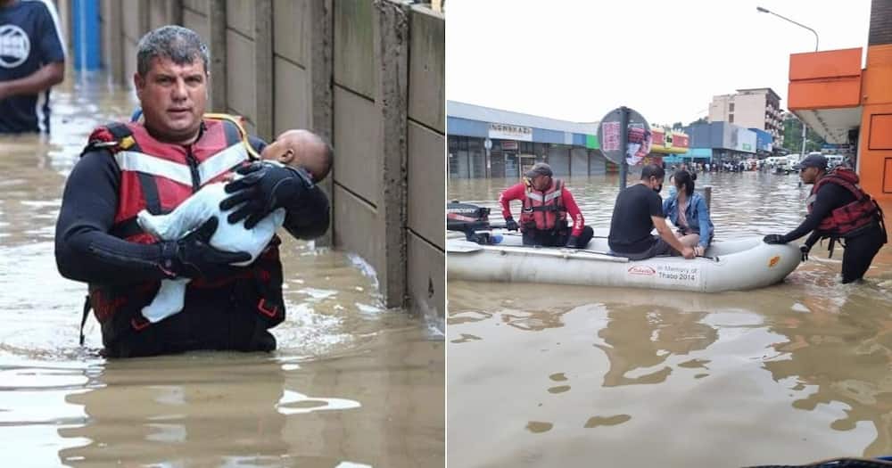 Flooded streets